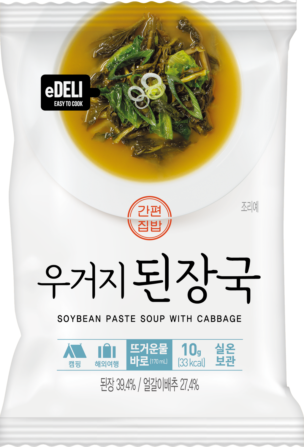Donglim Soybean Paste Soup with Cabbage package back