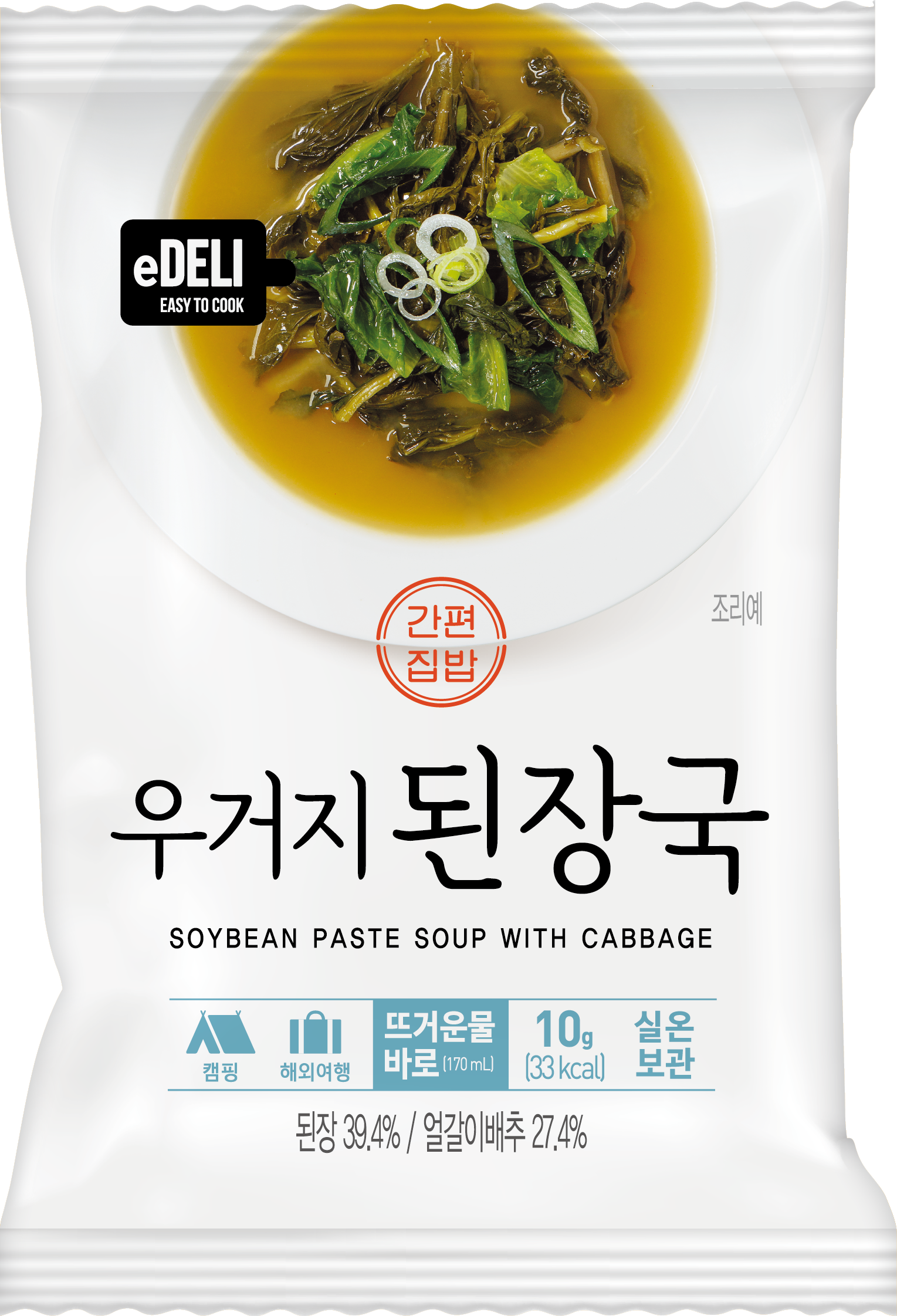 Donglim Soybean Paste Soup with Cabbage package back